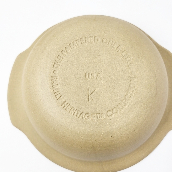 NWOT PAMPERED CHEF Stoneware Mini Baking Bowl retired - Picture 4 of 6